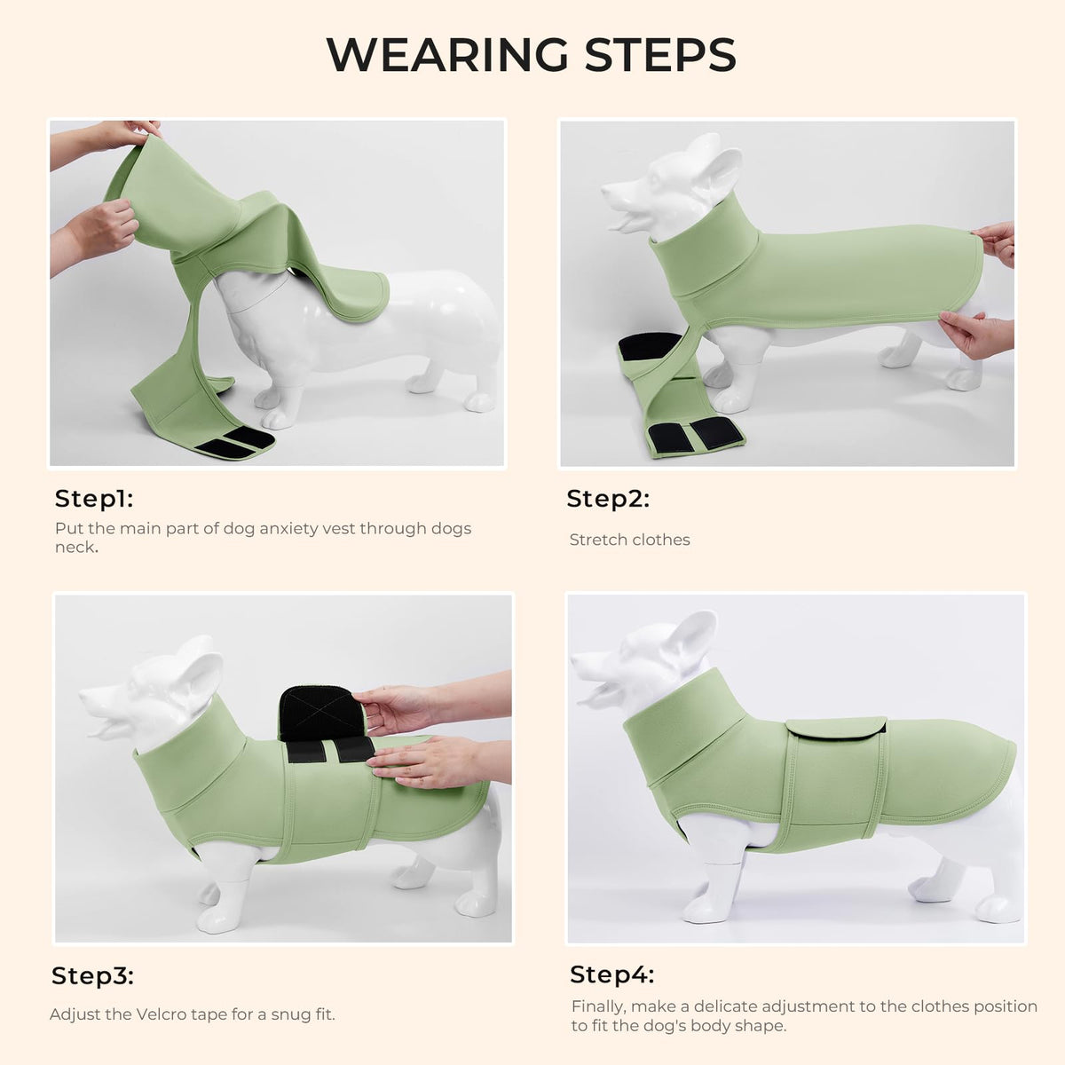 Haloumoning Pet Apparel in X-Small, Army Green
