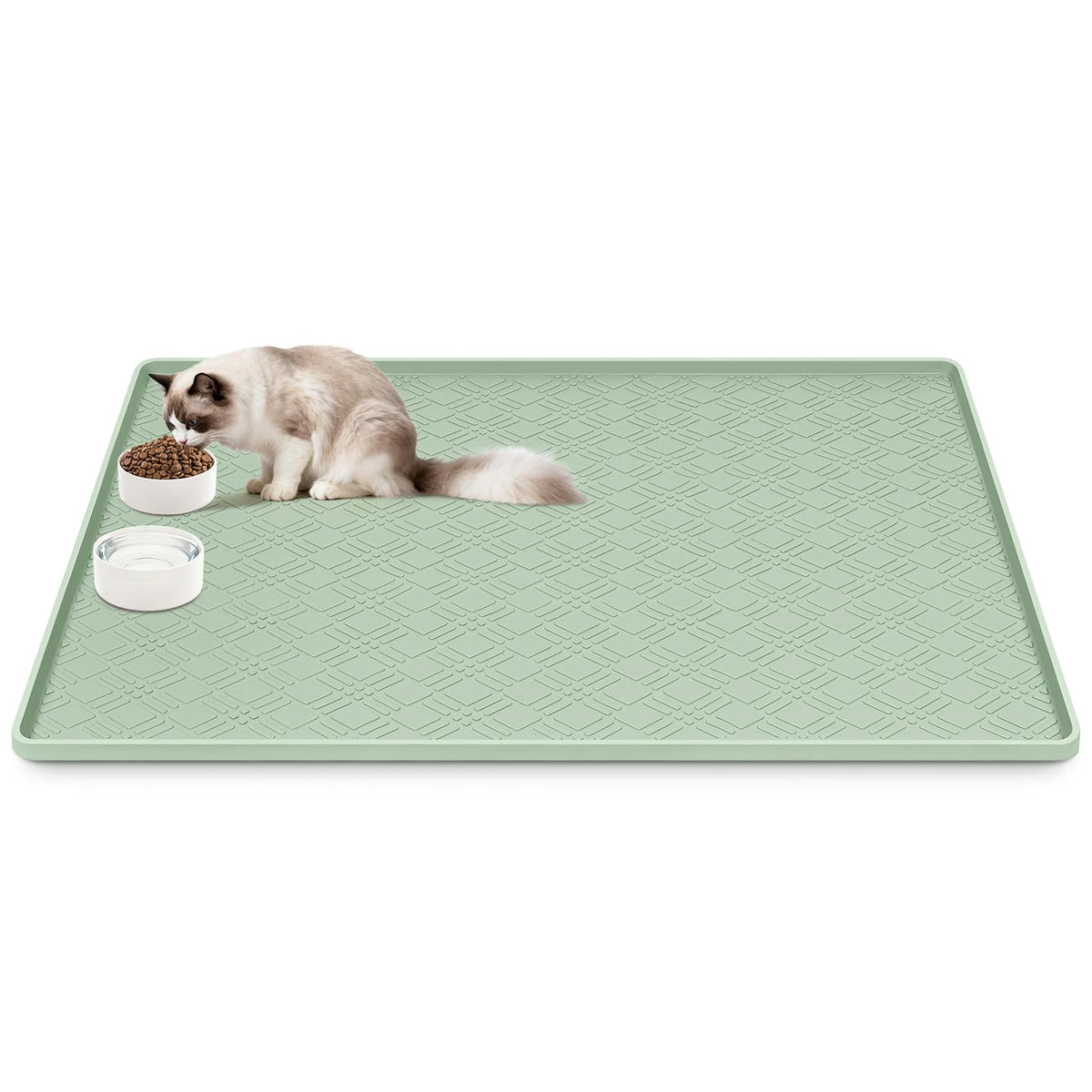 Lanstics Pet Placemat in 42"L x 29"W, Beige