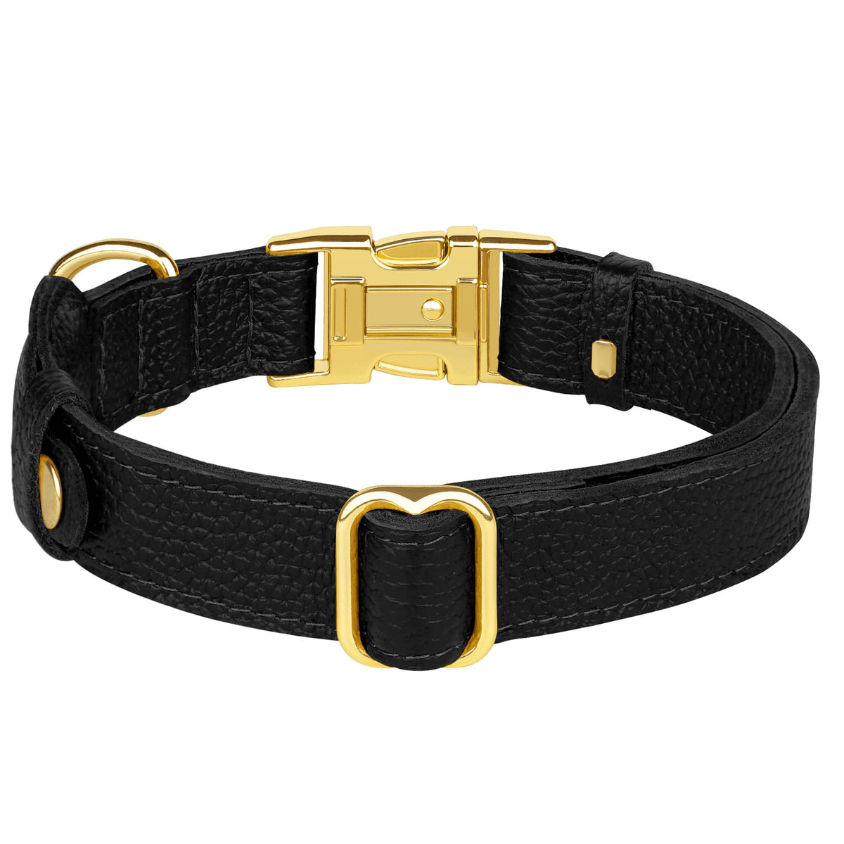 BUDKAS Animal Collar in XS, 9"-12" Neck Fit, Black