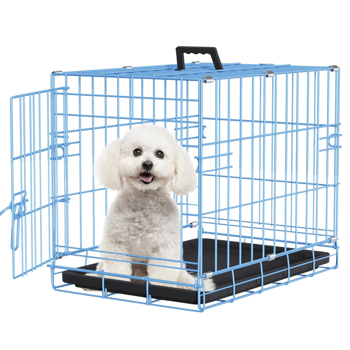 FDW Animal Cage in 18.0"L x 12.0"W x 14.0"H, Blue