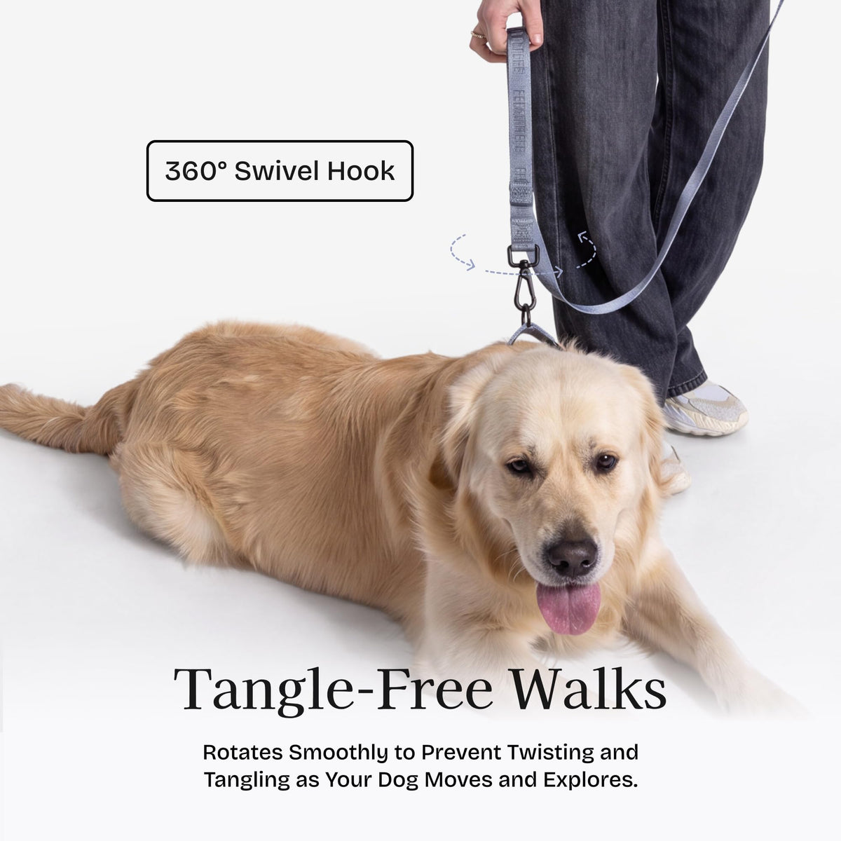 Fei and Eve Leash in 4FT, Dusk Blue