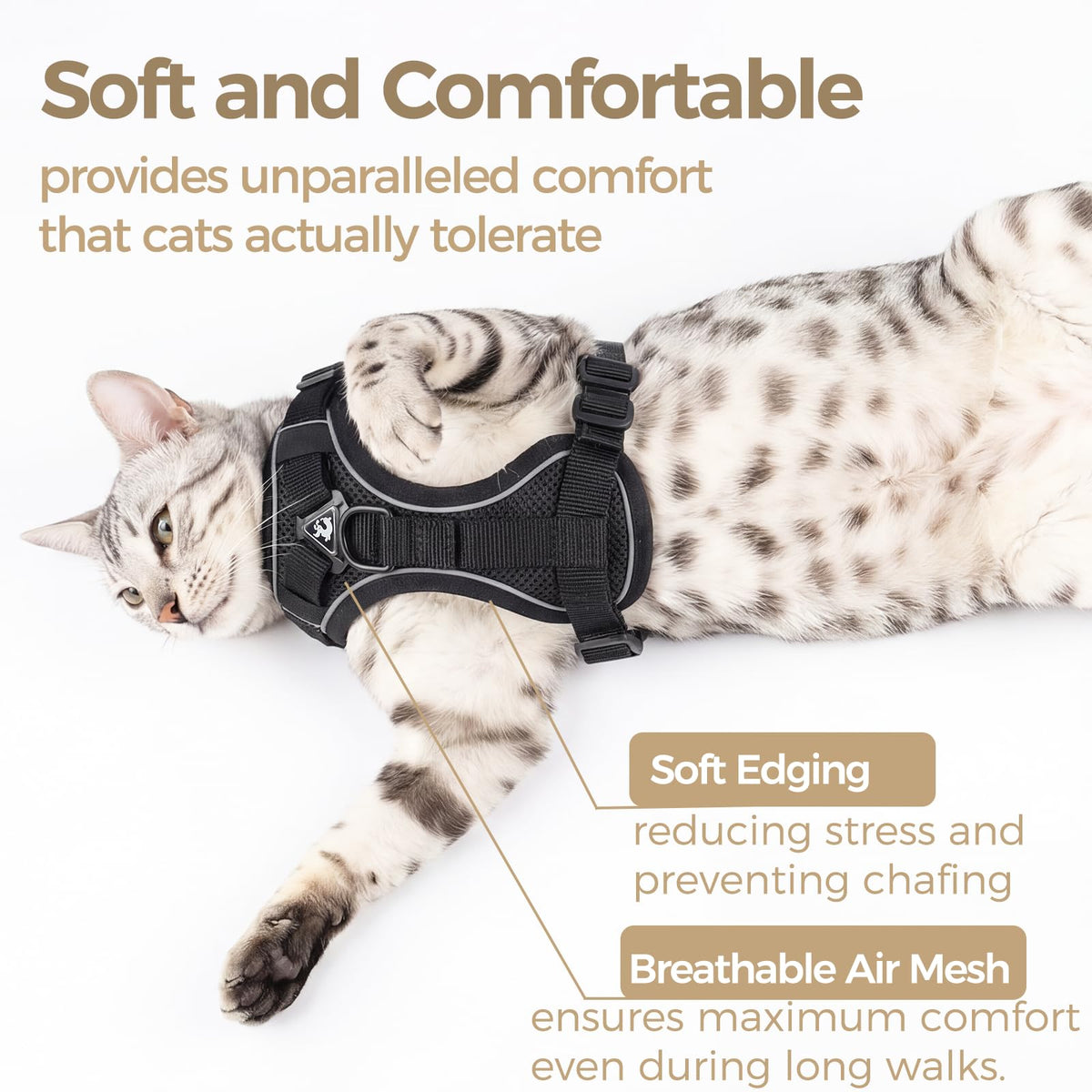 pangdi Animal Harness in Small, Black