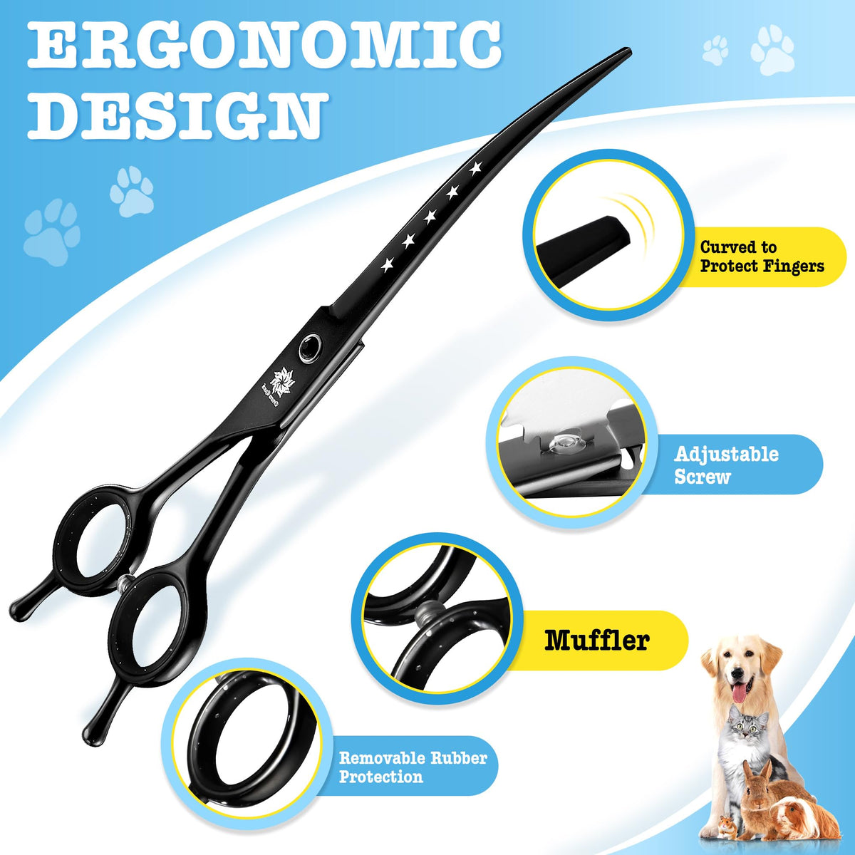 Dream Reach Scissors in 7 Inch, Black