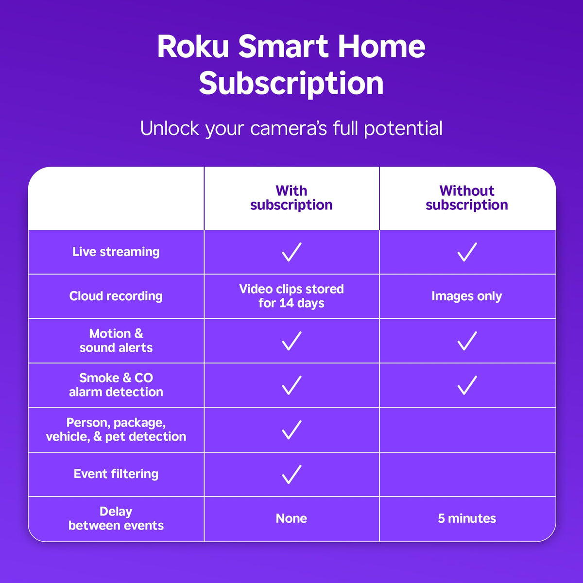 Roku Security Camera in 16 Pack