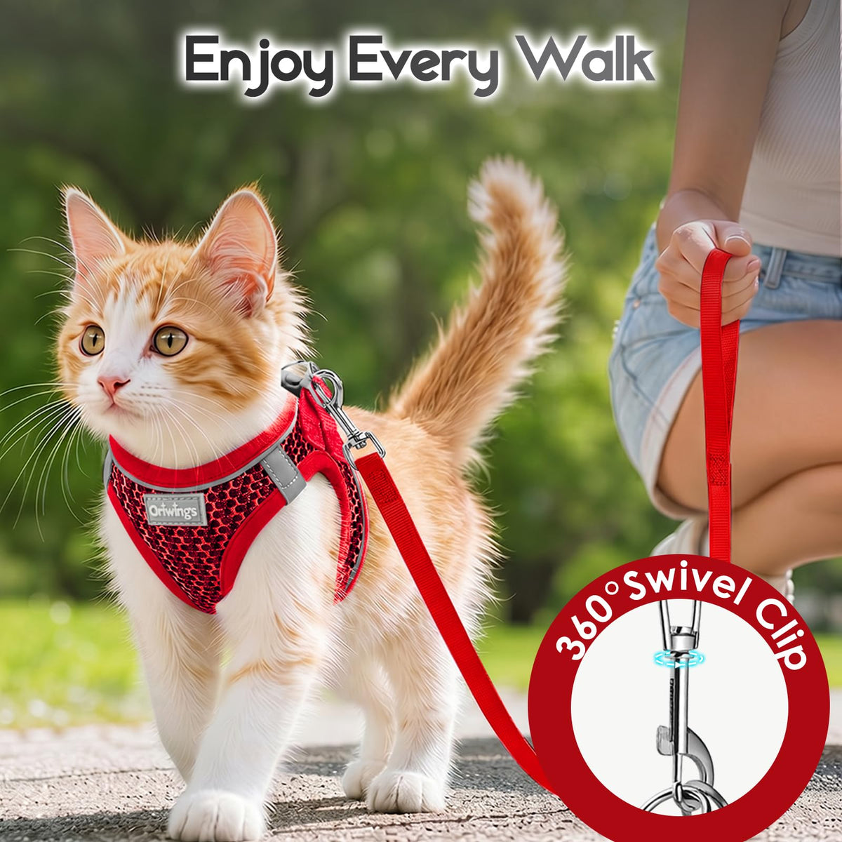Oriwings Animal Harness in XXS, Red