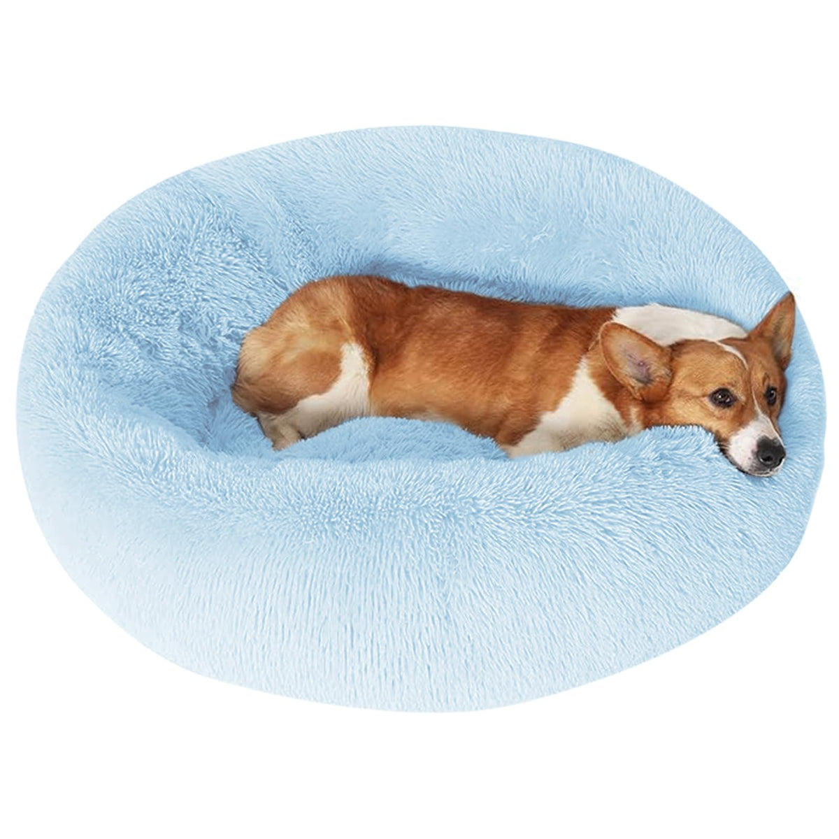 JOLLYVOGUE Pet Bed Mat in 36", Light Blue