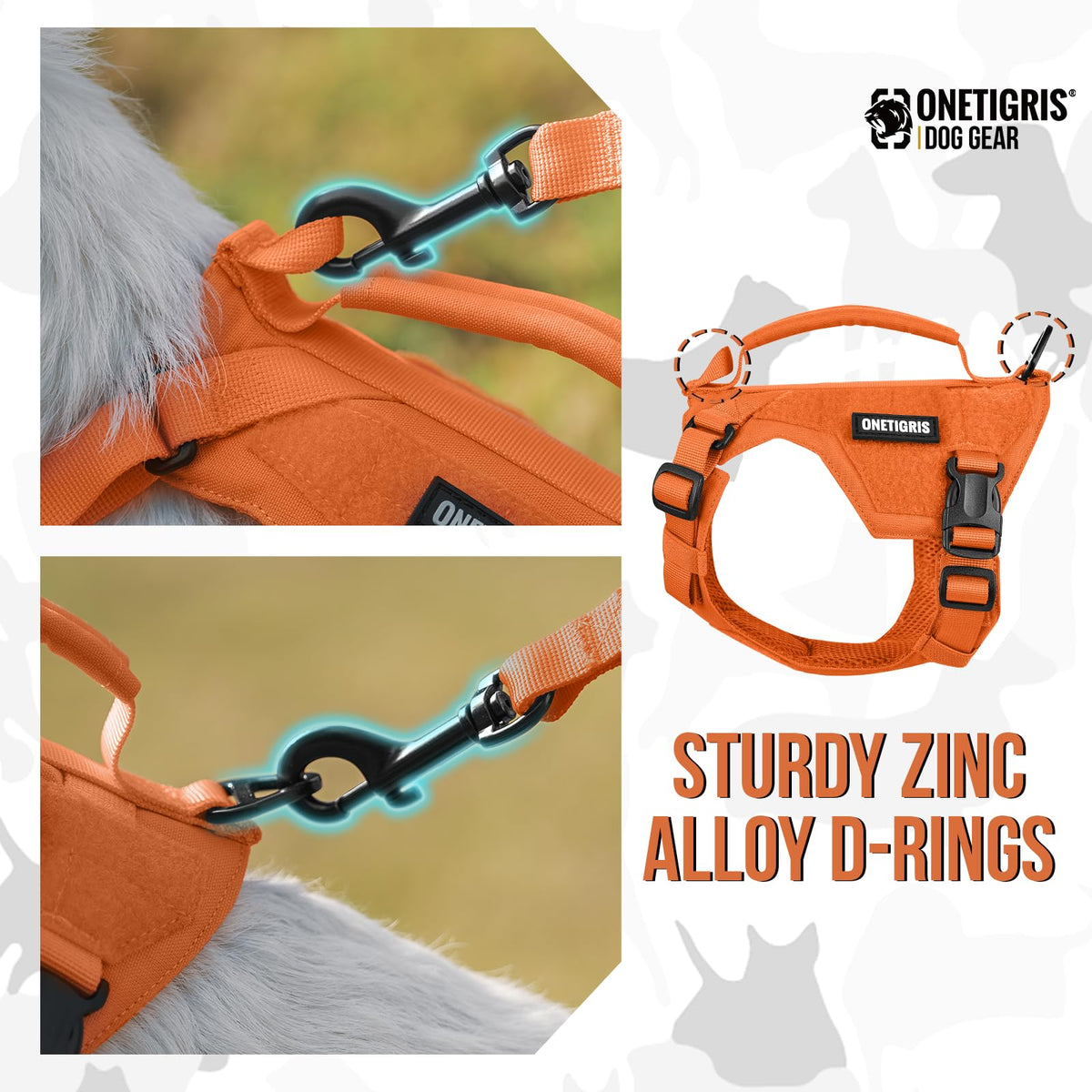 ONETIGRIS Animal Harness in XXS, Orange