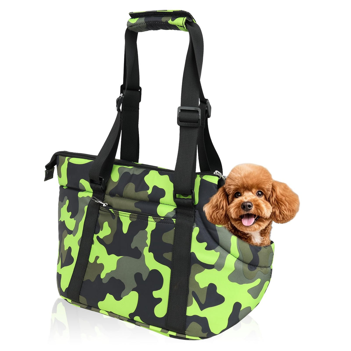 DELTAMANN Animal Carrier in 13.8"L x 5.0"W x 9.5"H, Camouflage Green