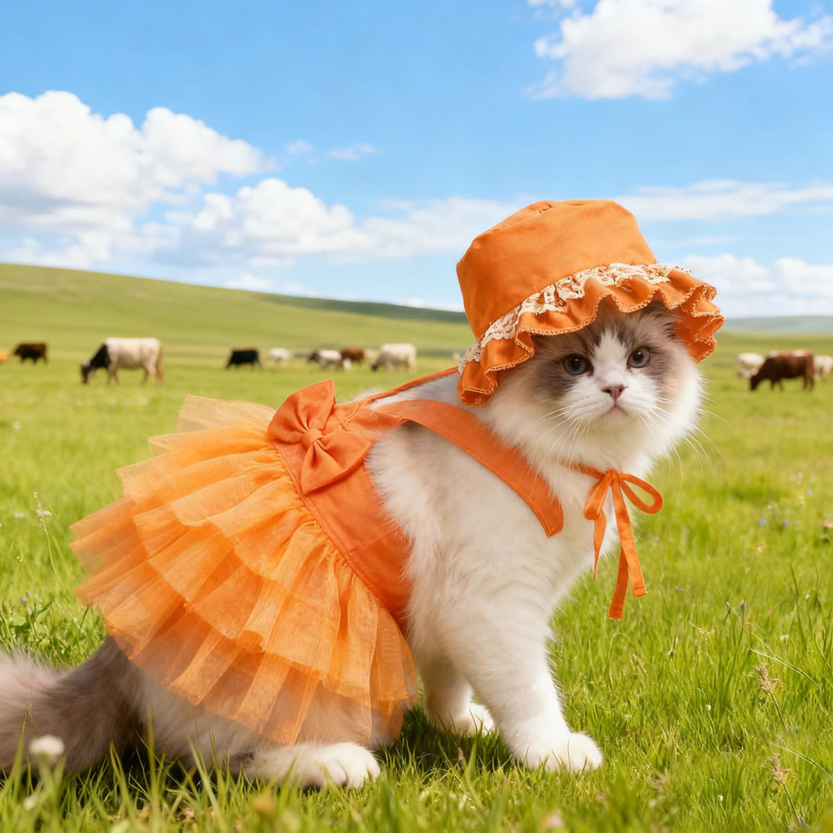 apott Pet Apparel in Small, Orange