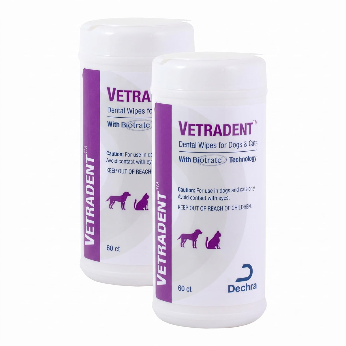 Vetradent Pet Supplies in 60ct (Pack of 2), White