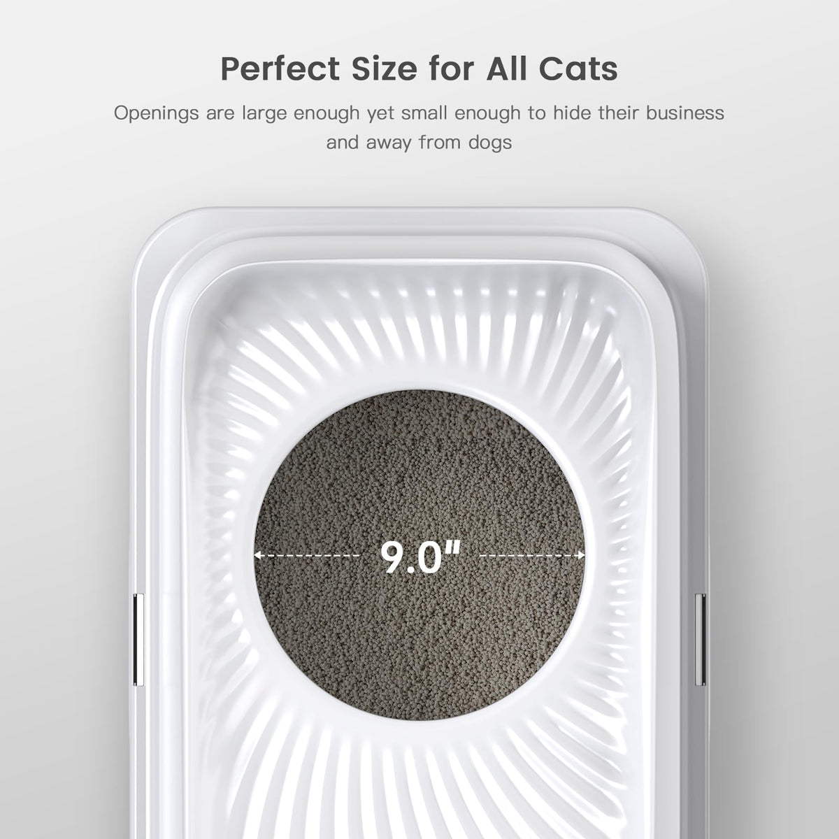 WoofiGo Litter Box in Large, 7 - White (Pack of 1)