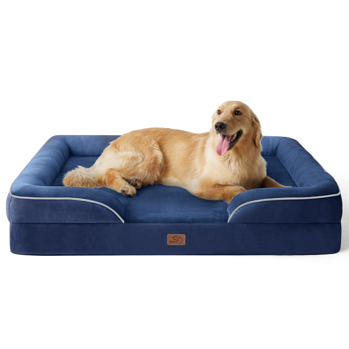 Bedsure Pet Bed Mat in 48"l X 35"w X 8"th, Blue Navy