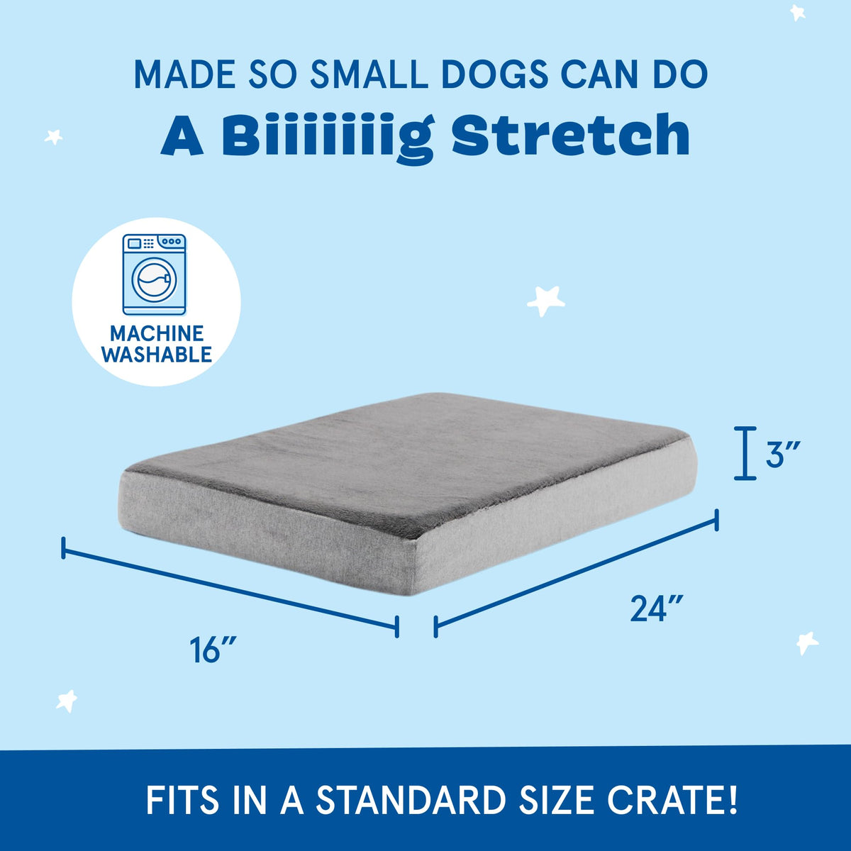 BarkBox Pet Bed Mat in Small, Grey