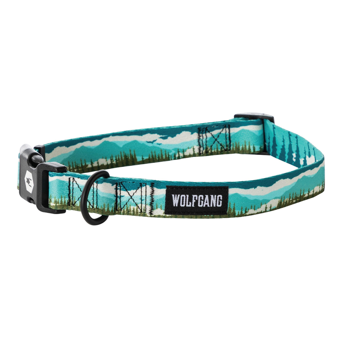 Wolfgang Man & Beast Animal Collar in Small (5/8 Inch x 8-12 Inch), GreatEscape Print