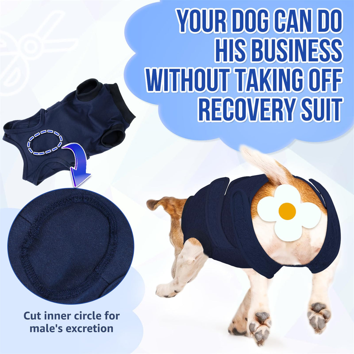 SlowTon Pet Apparel in Large, 2.Dark Blue