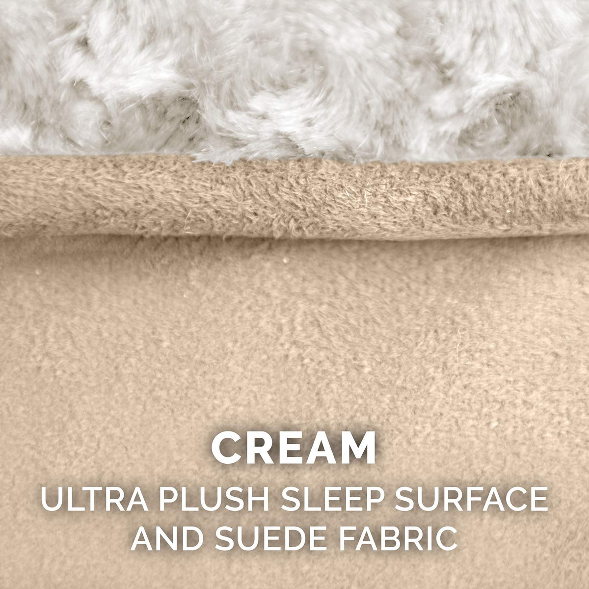Furhaven Pet Bed Mat in Medium, Ultra Plush (Cream)