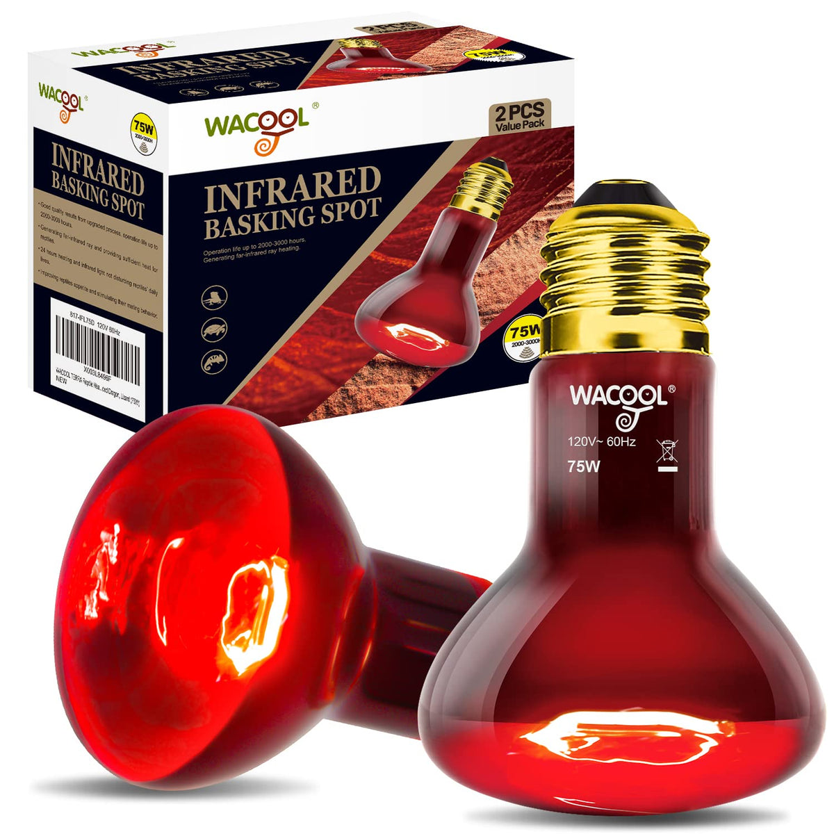 WACOOL TERRA Light Bulb in 75W, Daylight White