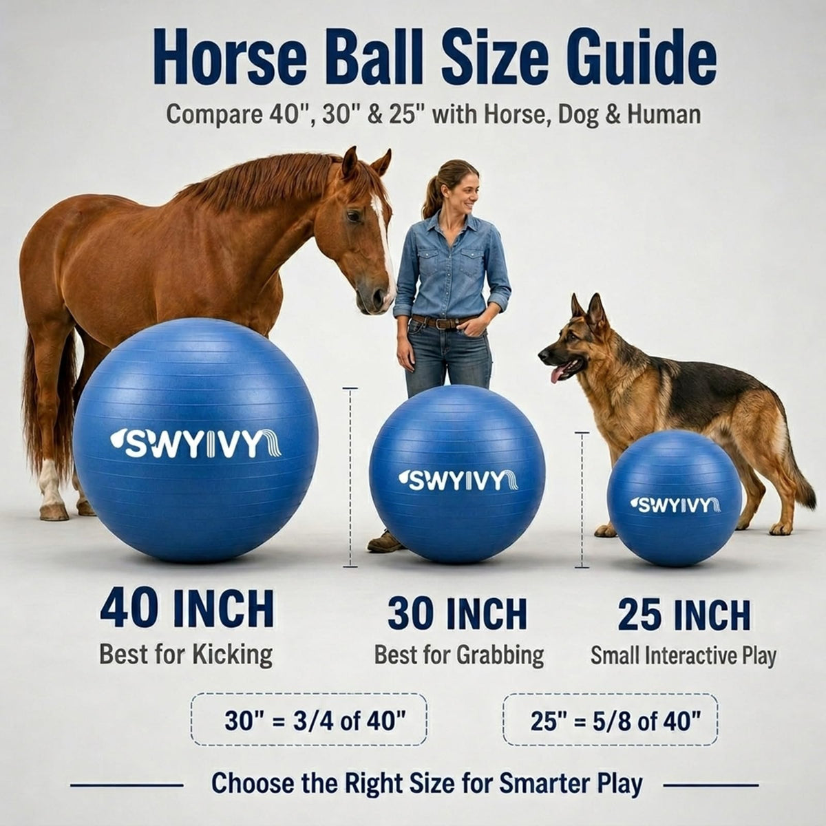 SWYIVY Recreation Ball in 30inch, Blue Ball