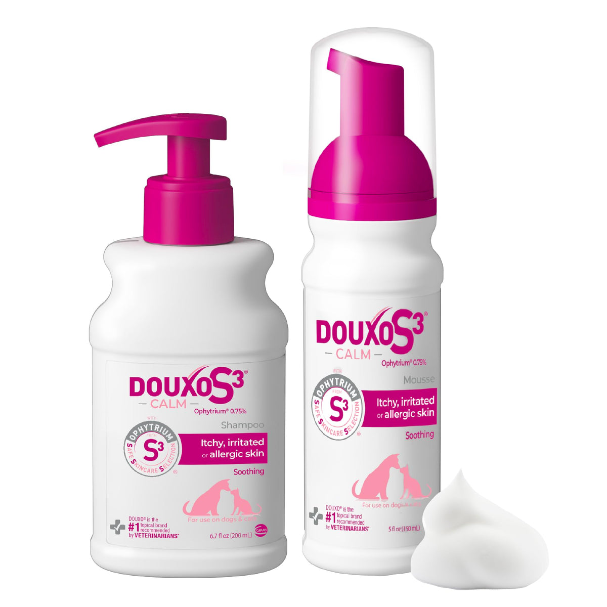 Douxo Animal Fur Cleaner Conditioner in 6.7 oz + 5 oz