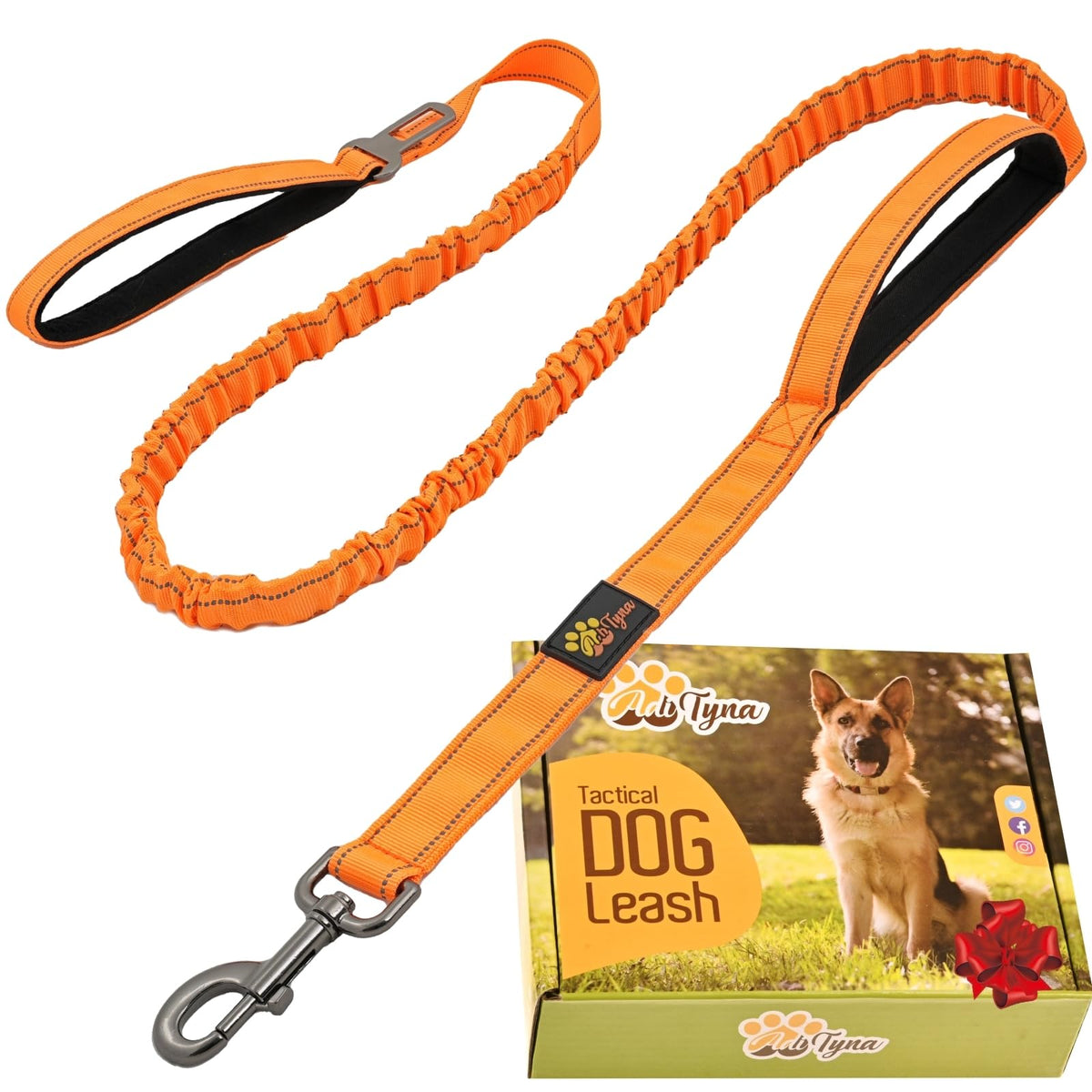 ADITYNA Leash in 6ft-7.5ft, Orange
