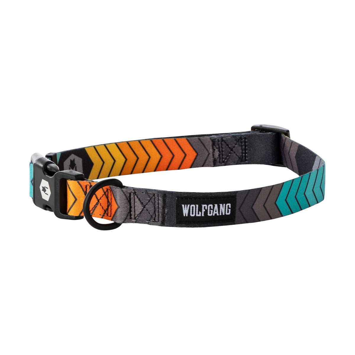 Wolfgang Man & Beast Animal Collar in Small (5/8 Inch x 8-12 Inch), ChevTech Print