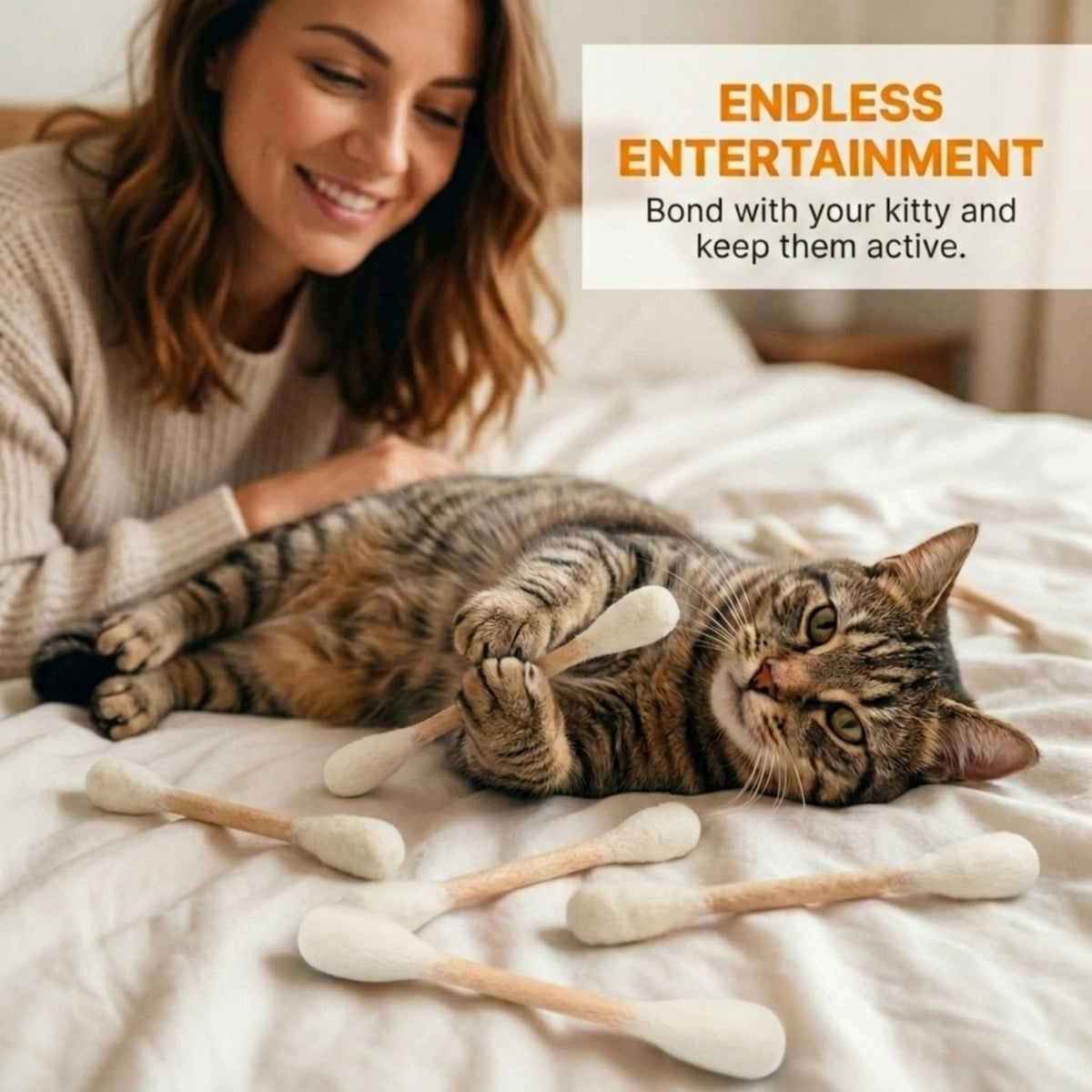 Glaciart One Pet Toy in Regular, Beige Swabs