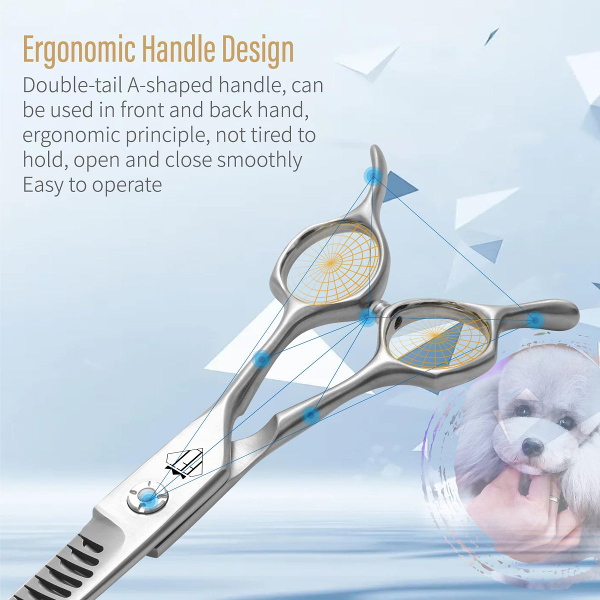 FENICE TOTEM Scissors in 7.0 inch, Silver