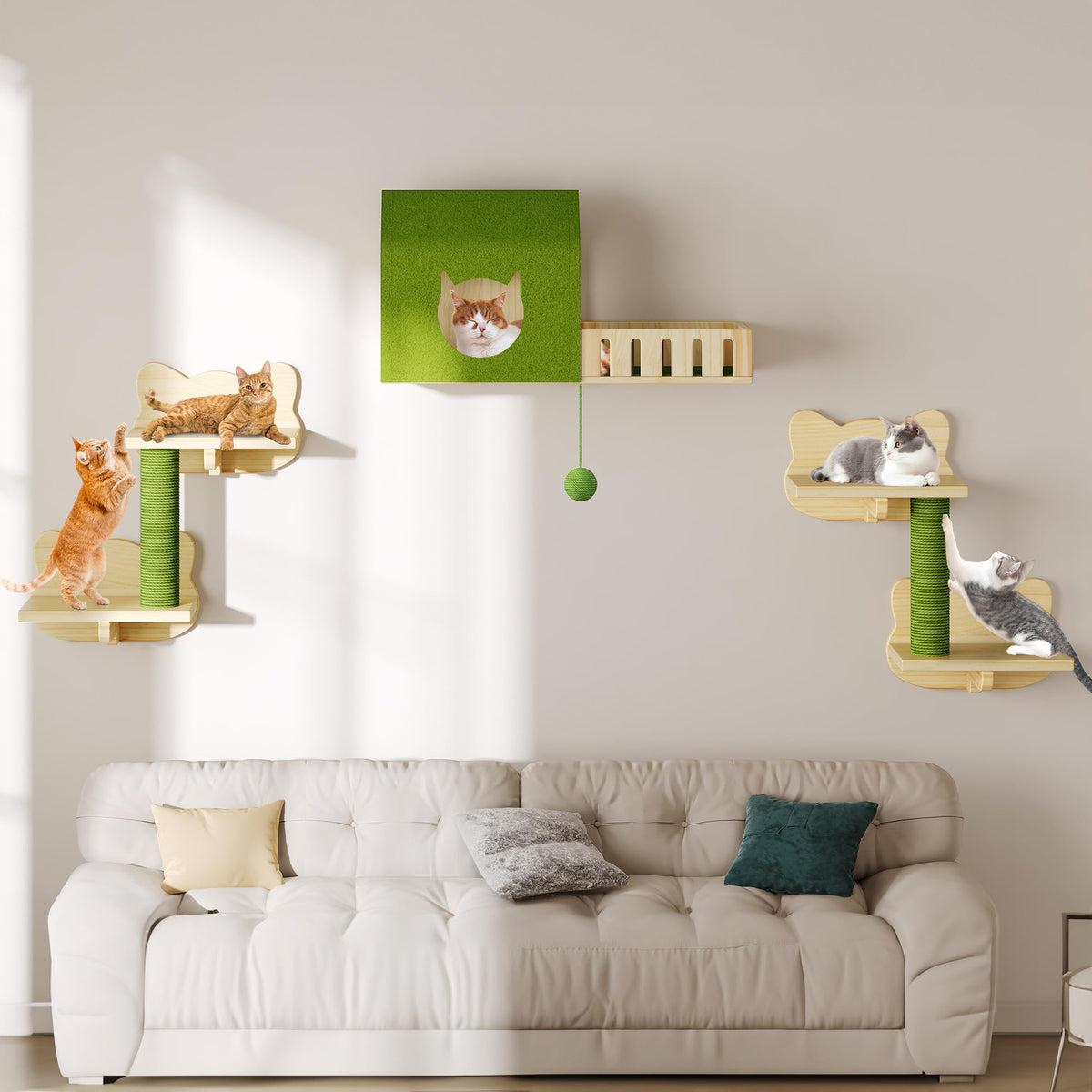 YITAHOME Pet Activity Structure in 1 piece, Cactus