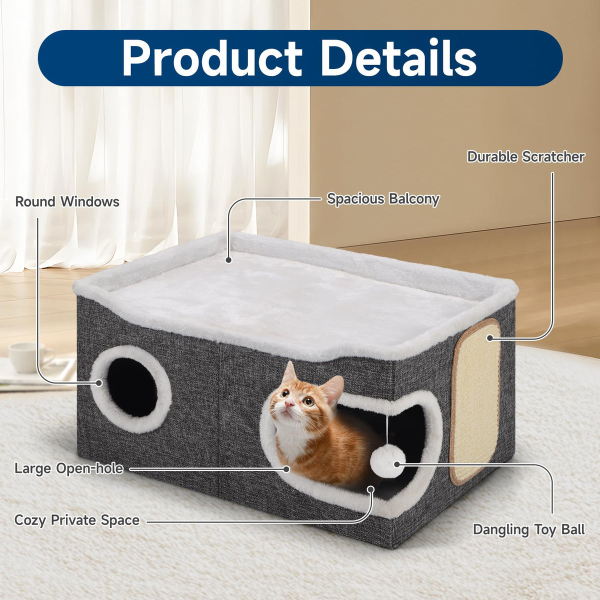 Shikha Animal Shelter in Extra Large, Grey