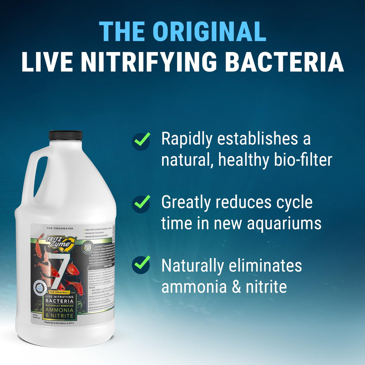 Fritz Aquatics Aquarium Pond Water Treatment in 64 oz