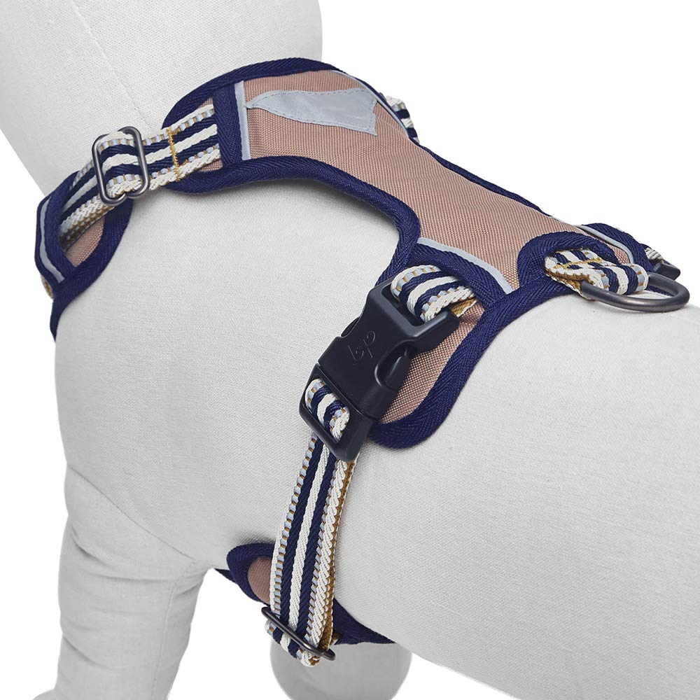 Blueberry Pet Animal Harness in Small, Dark Green&Pink