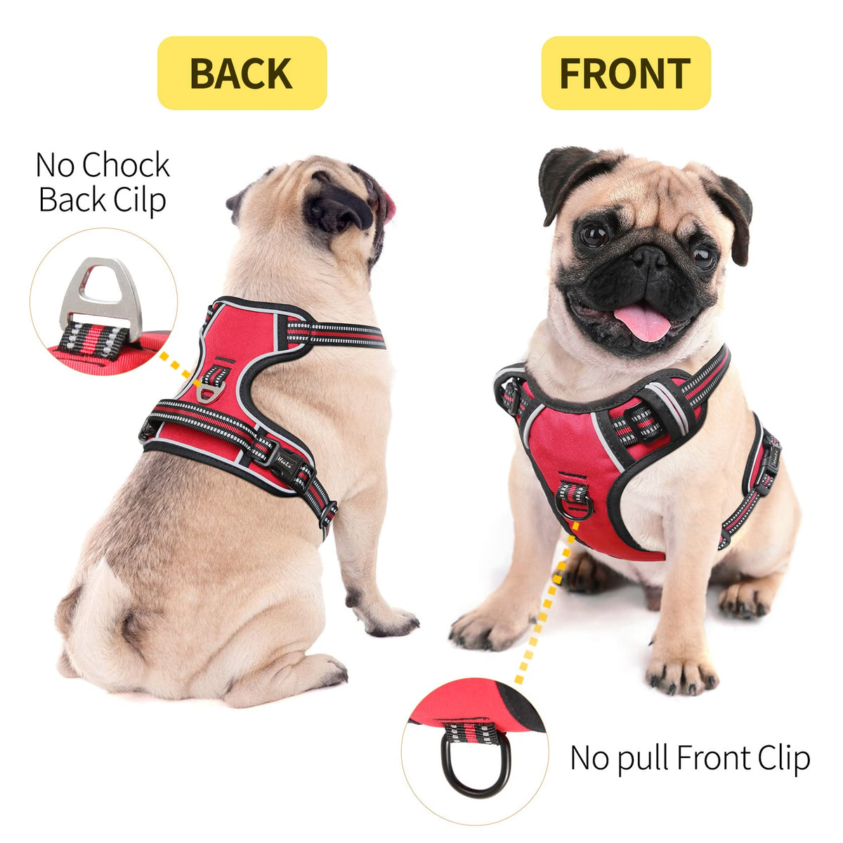 HEELE Animal Harness in S, Red