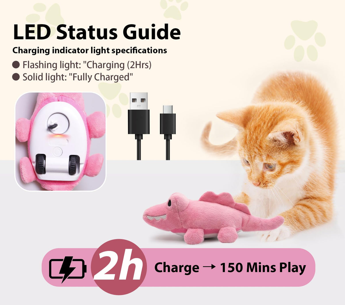 ZeLing HTL Pet Toy in Smooth, Pink