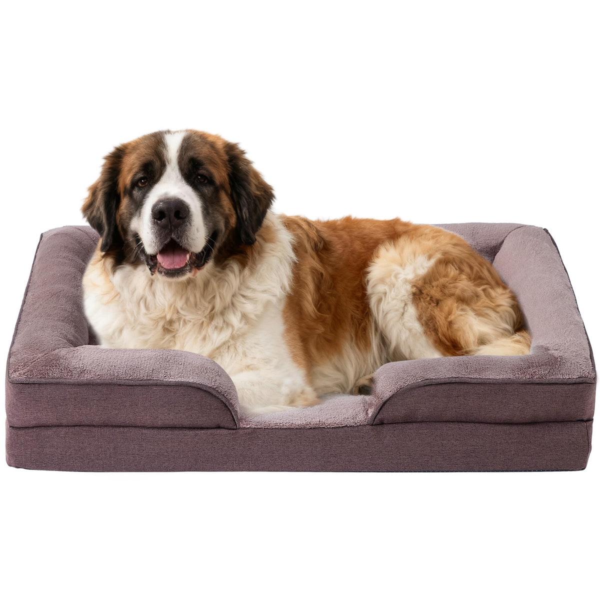 Makigued Pet Bed Mat in 42"L x 32"W x 6.7"Th, Dark Brown