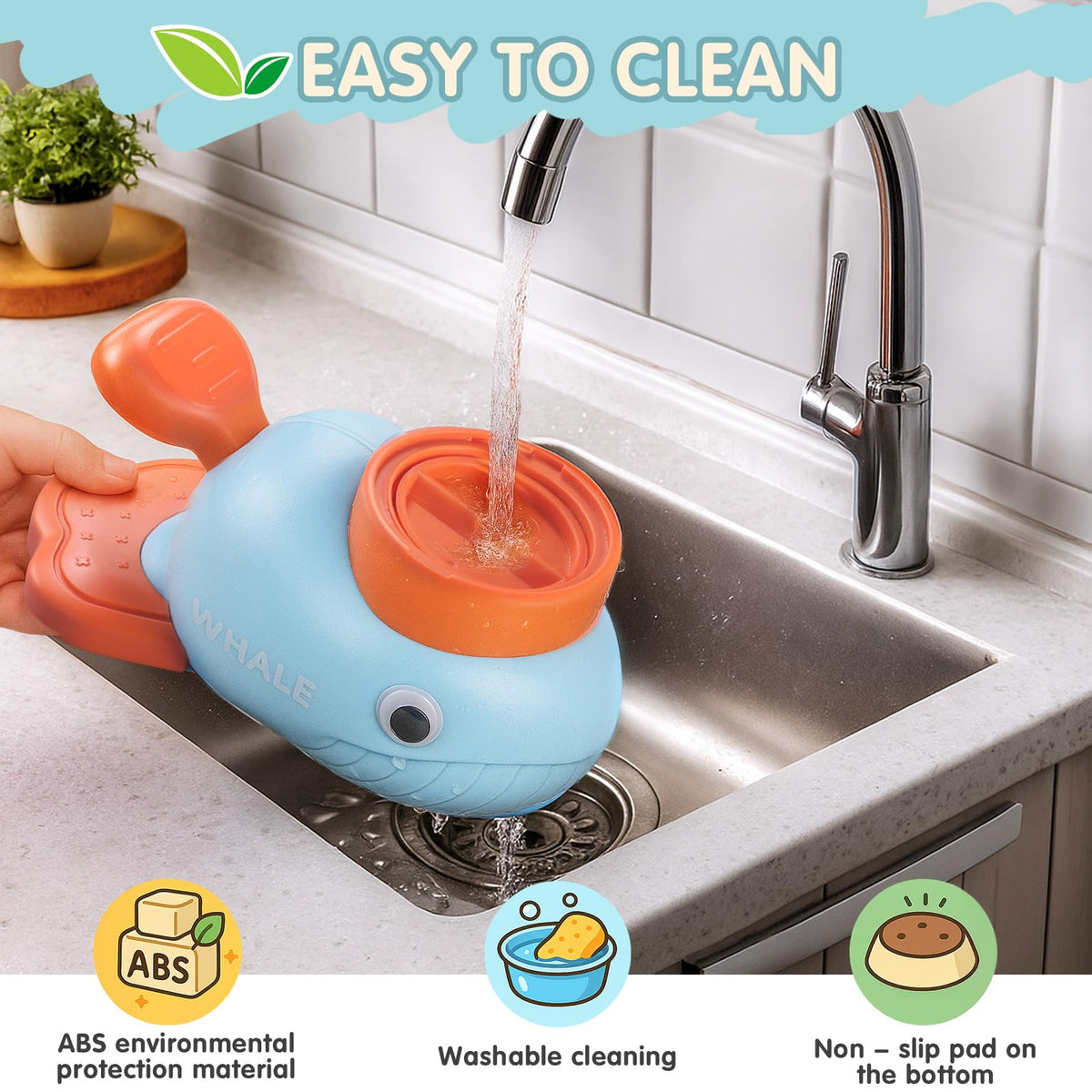 Star&Mi Pet Feeder in Whale-Blue