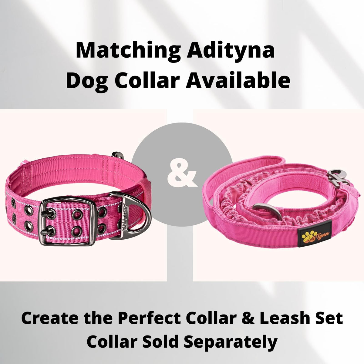 ADITYNA Leash in 6 feet to 7.5 feet, Pink