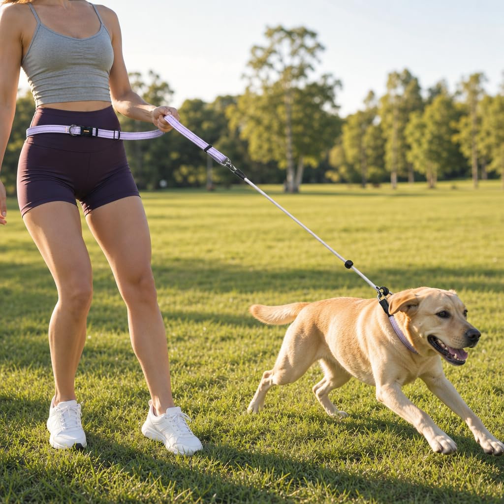 kazazoo Leash in Adjustable, 5.5ft to 8.5ft, Light Purple