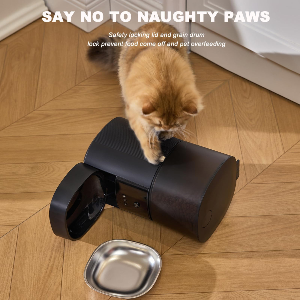 MZZ Pet Feeder in Black