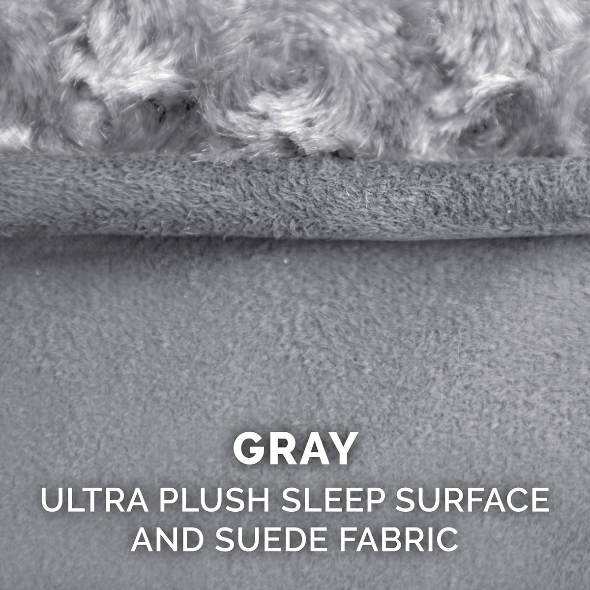 Furhaven Pet Bed Mat in Large, Ultra Plush (Gray)