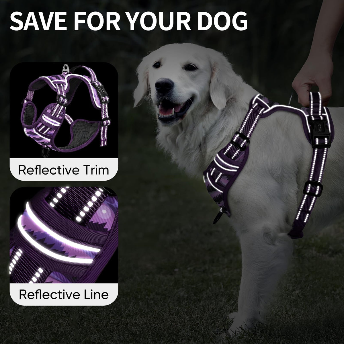 HEELE Animal Harness in S, Moon Night