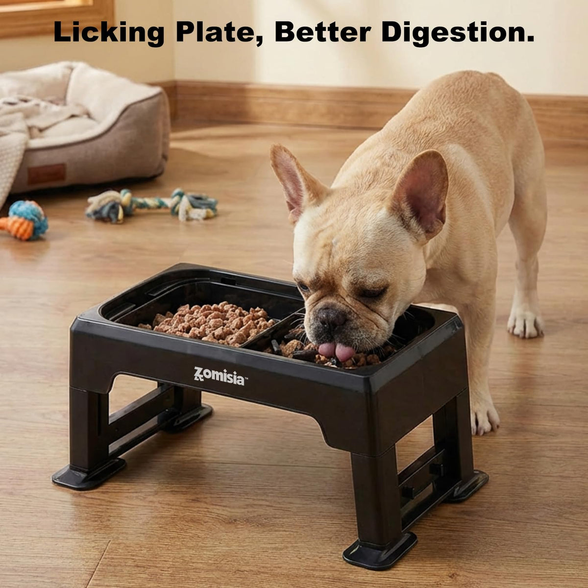 ZOMISIA Pet Feeder in 1.6L, Black