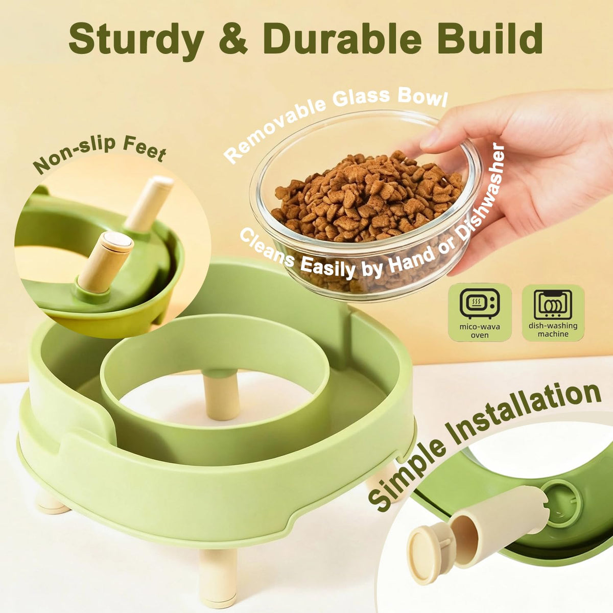 VYTTOX Pet Feeder in Green