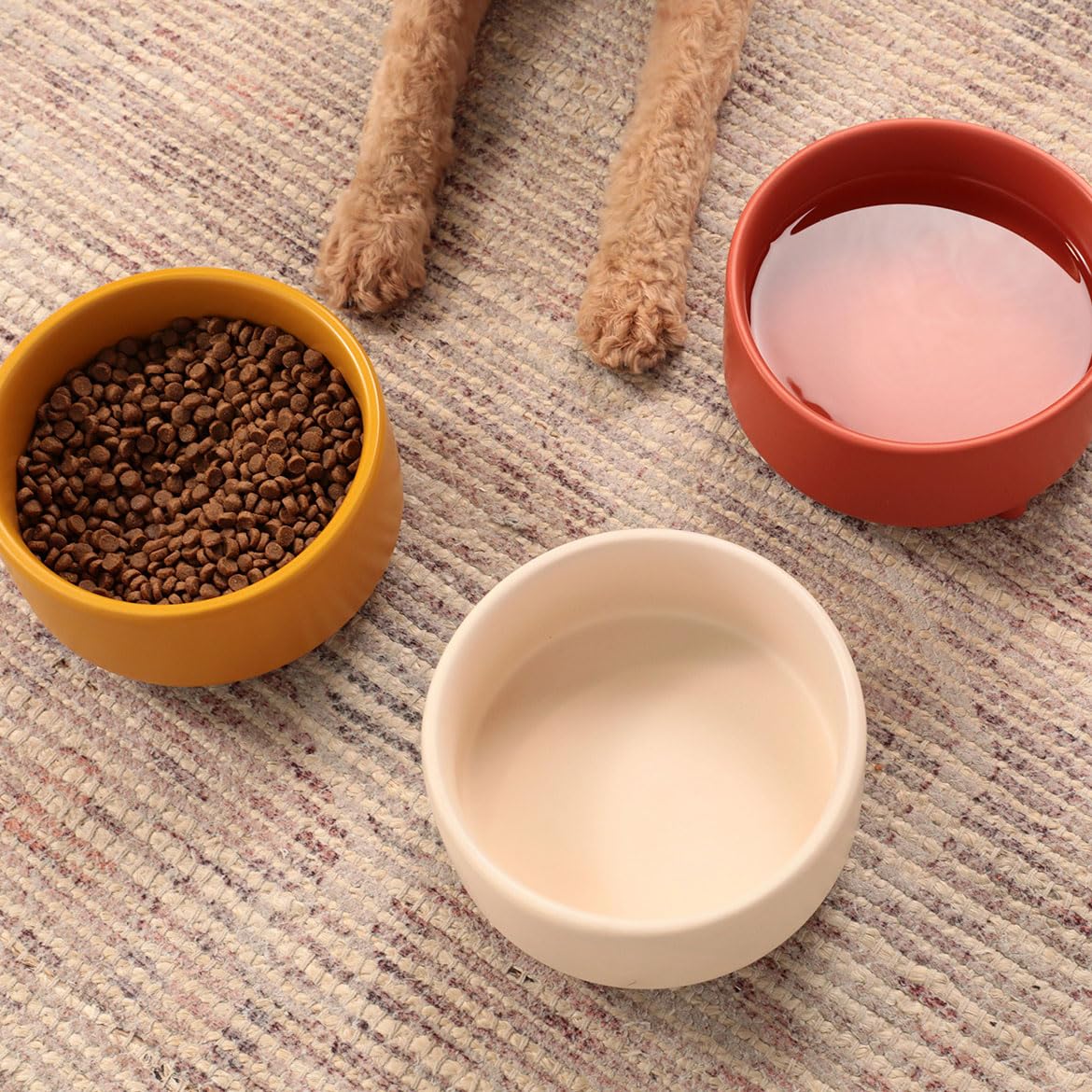 Waggo Pet Feeder in Small, Buttercream