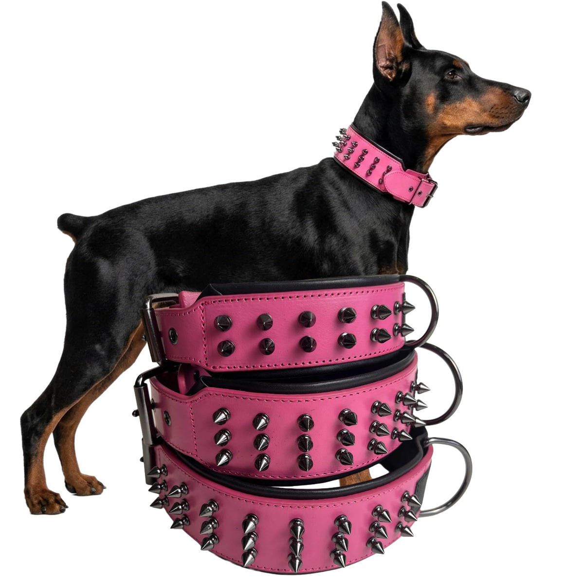 Molteriqo Animal Collar in XL-neck 49-57cm, Pink