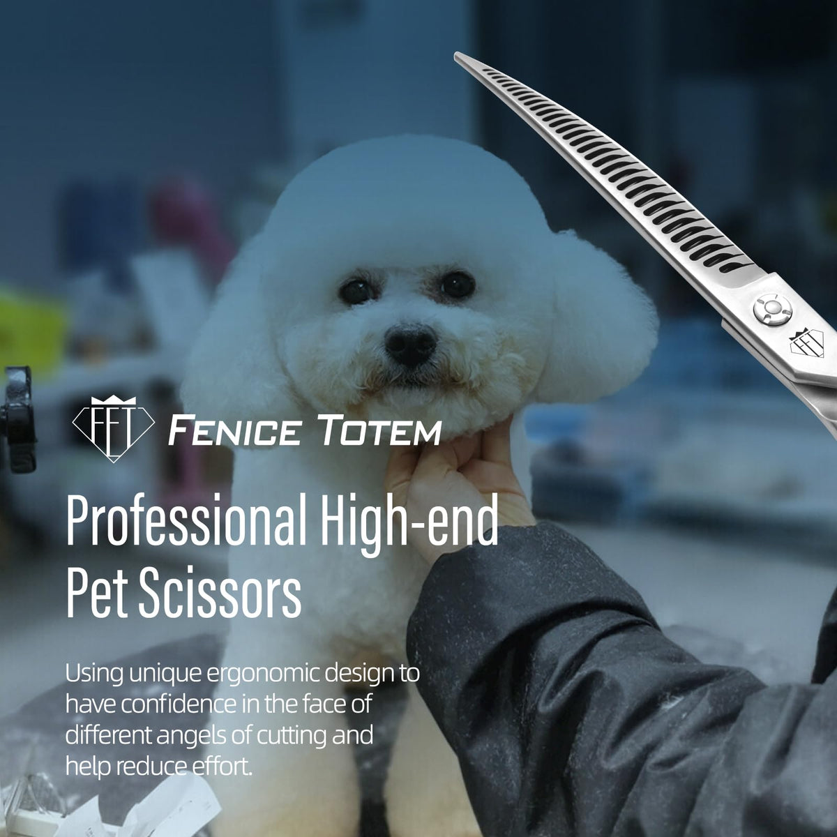 FENICE TOTEM Scissors in 7.0 inch, Silver