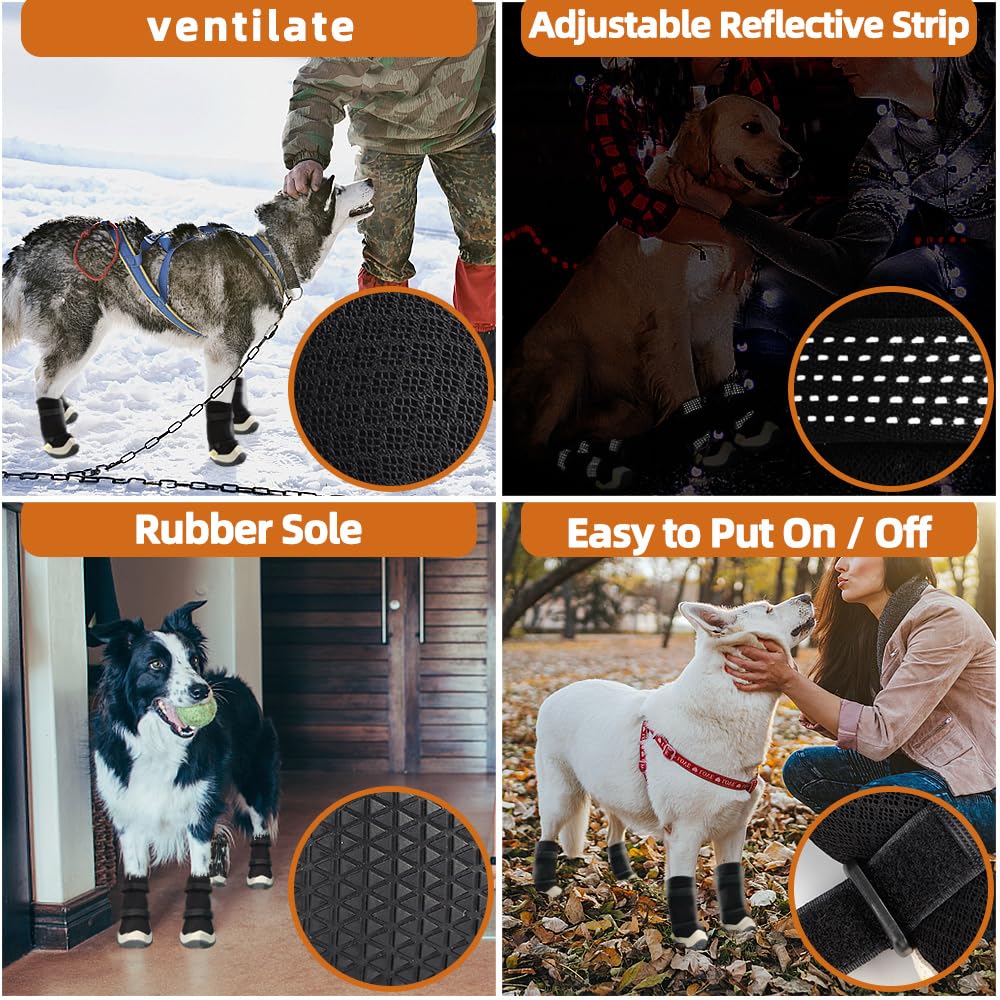 MUSIMC Paw Hoof Protector in Size 1: 1.57''x1.37''(L*W), B-Black gray
