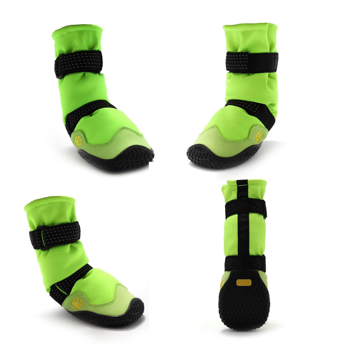 MUSIMC Paw Hoof Protector in Size 1: 1.57''x1.37''(L*W), Black Red Green