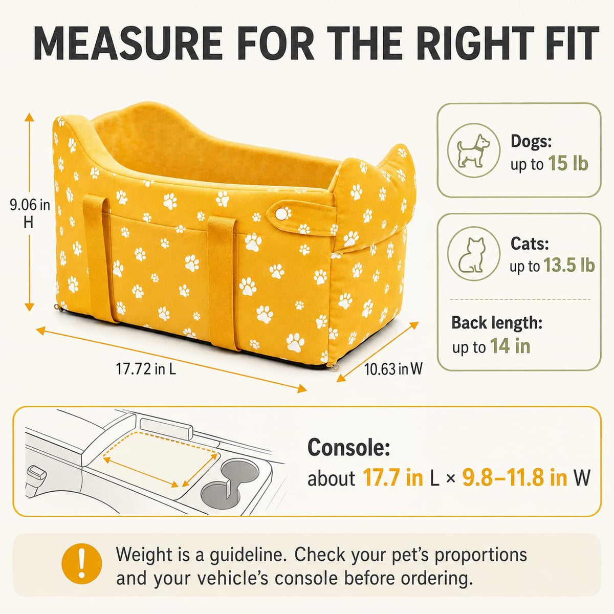 Cullaby Pet Seat in Yellow