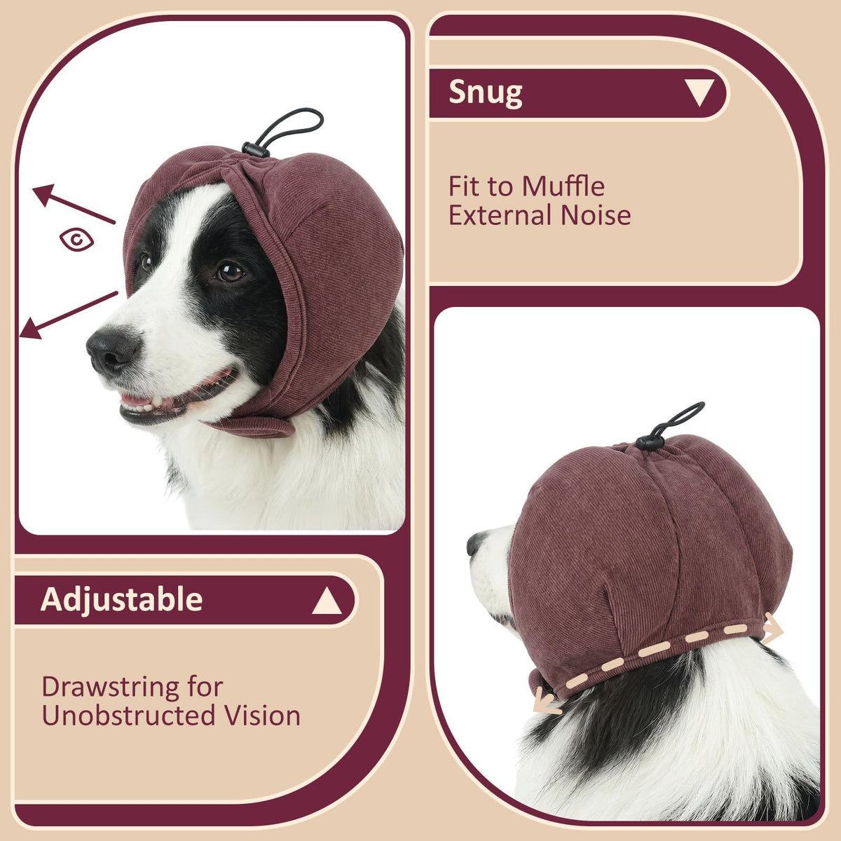 DORA BRIDAL Pet Apparel in S, Burgundy