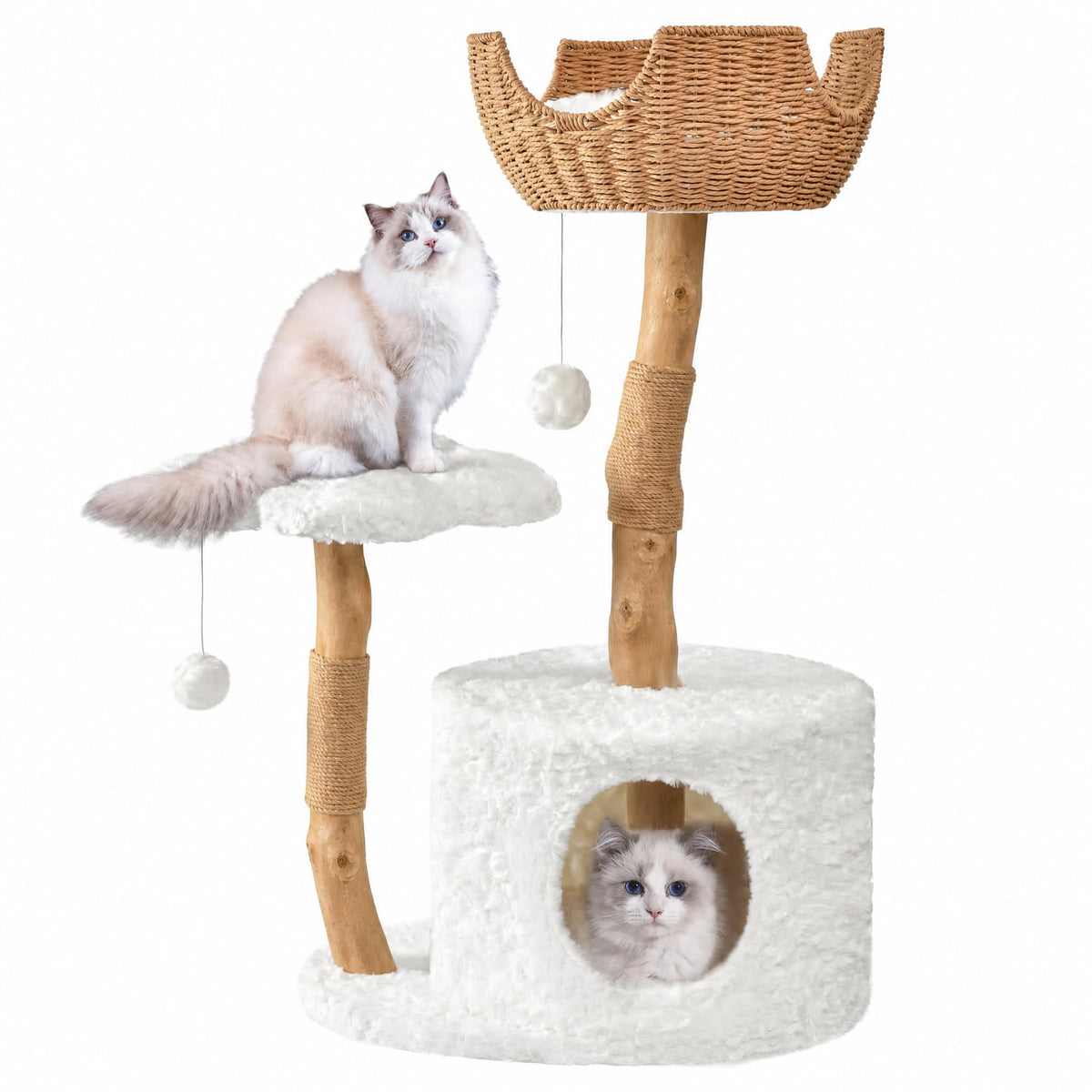 Easyego Pet Activity Structure in 39.3'', White